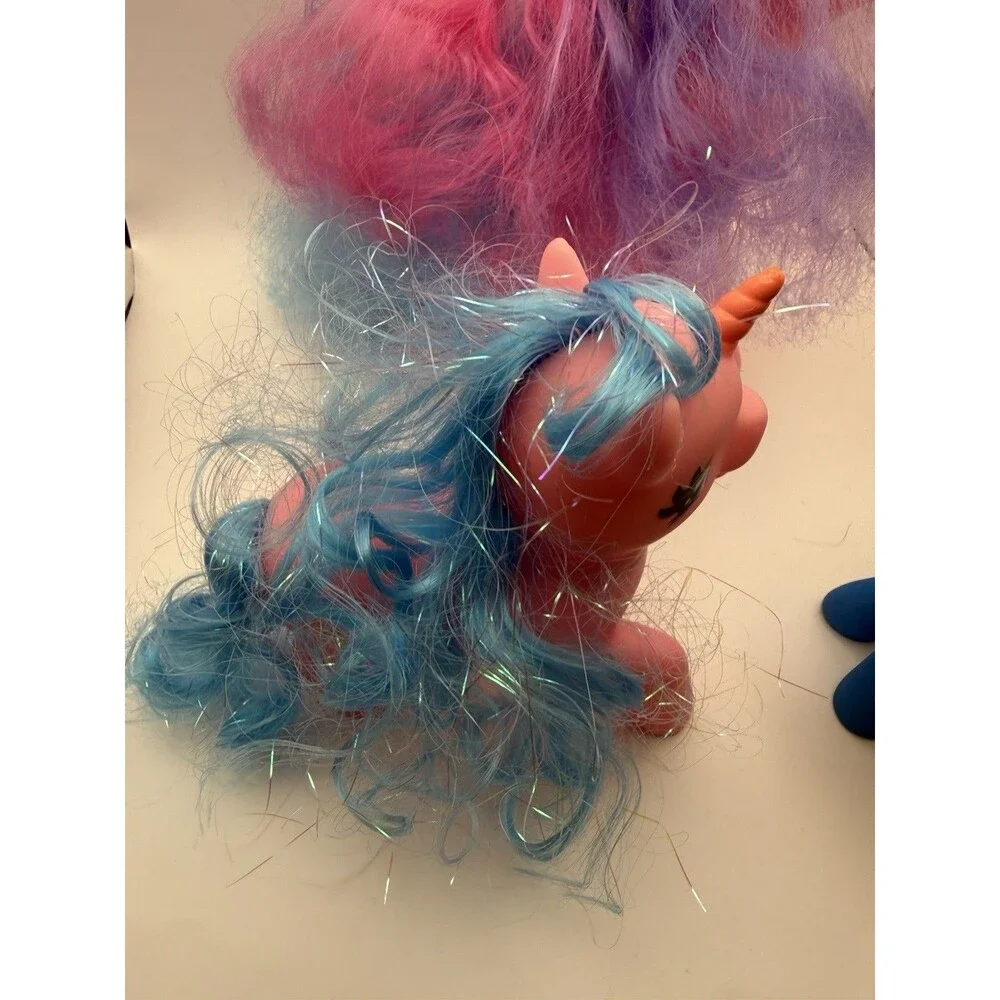 Vintage My Little Pony G1 Unicorn Lot Sparkler & Baby Ponies Colorful Hair